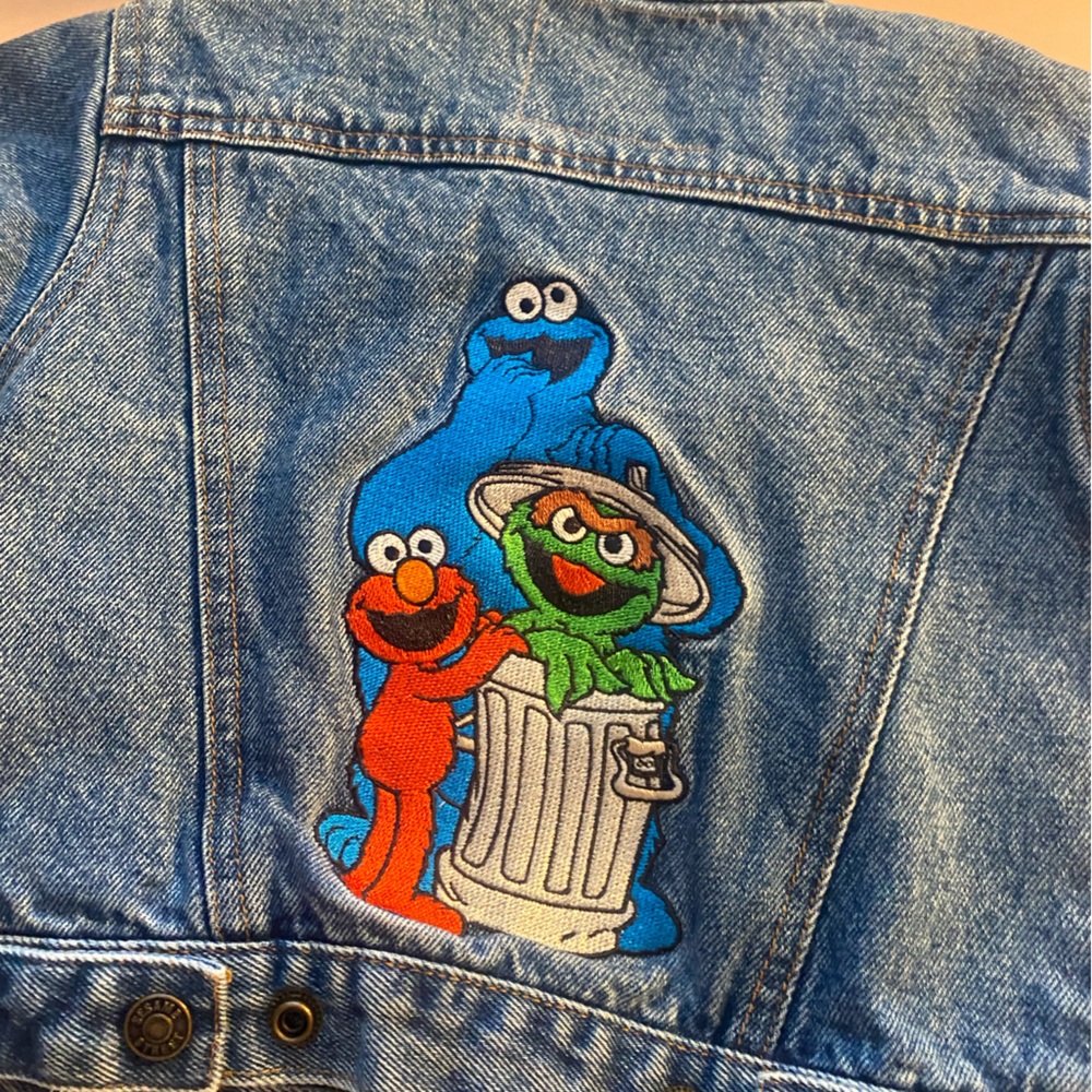 Vintage 90’s sesame Street Jean jacket